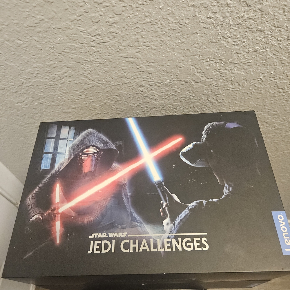 Lenovo Star Wars Jedi Challenges VR Set with Red and Blue Lightsabers